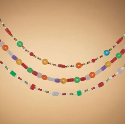 Multicolor Holiday Gum Drop Candy Christmas Garland 6 Feet CHOOSE YOUR STYLE