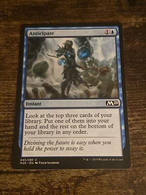 anticipate mtg card Magic The Gathering - Core Set 2020 - All cards will be carefully packed for safe transit Anticipate | Magic: the Gathering