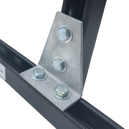 Right Angle Delta Plate 2x2 Hole (Type P1359) x 50 Quantity