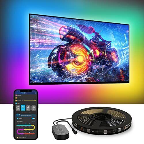 TV LED Backlight, RGBIC TV Backlight for 55-65 inch TVs, Smart LED Lights for TV - Picture 1 of 8