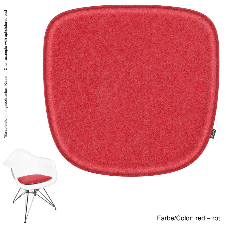 Eco Filz Kissen 23mm geeignet für Vitra H. Miller Eames Armchair DAW,DAR,RAR,DAL