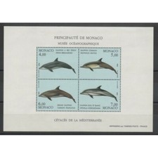 Monaco - Blocs et feuillets - 1992 - No BF 56 - Vie marine