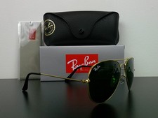 Ray-Ban RB3025 Aviator Classic Sunglasses Gold/Black G-15 58mm Never Worn