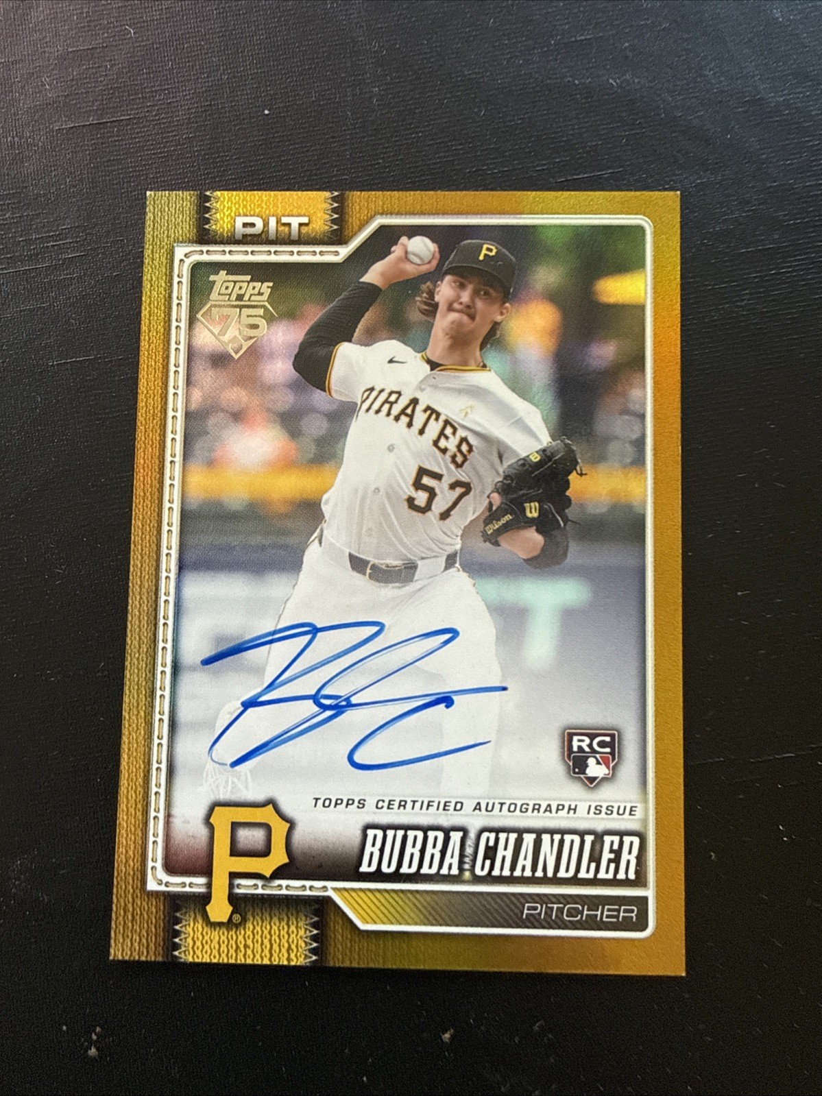2026 Topps Series 1 - Bubba Chandler Real One Rookie Auto Gold 33/50 Pirates