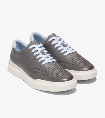 Cole Haan Men's Grandpro Rally Laser Cut Sneaker, C37405, Tornado/Heather, 8.5 M