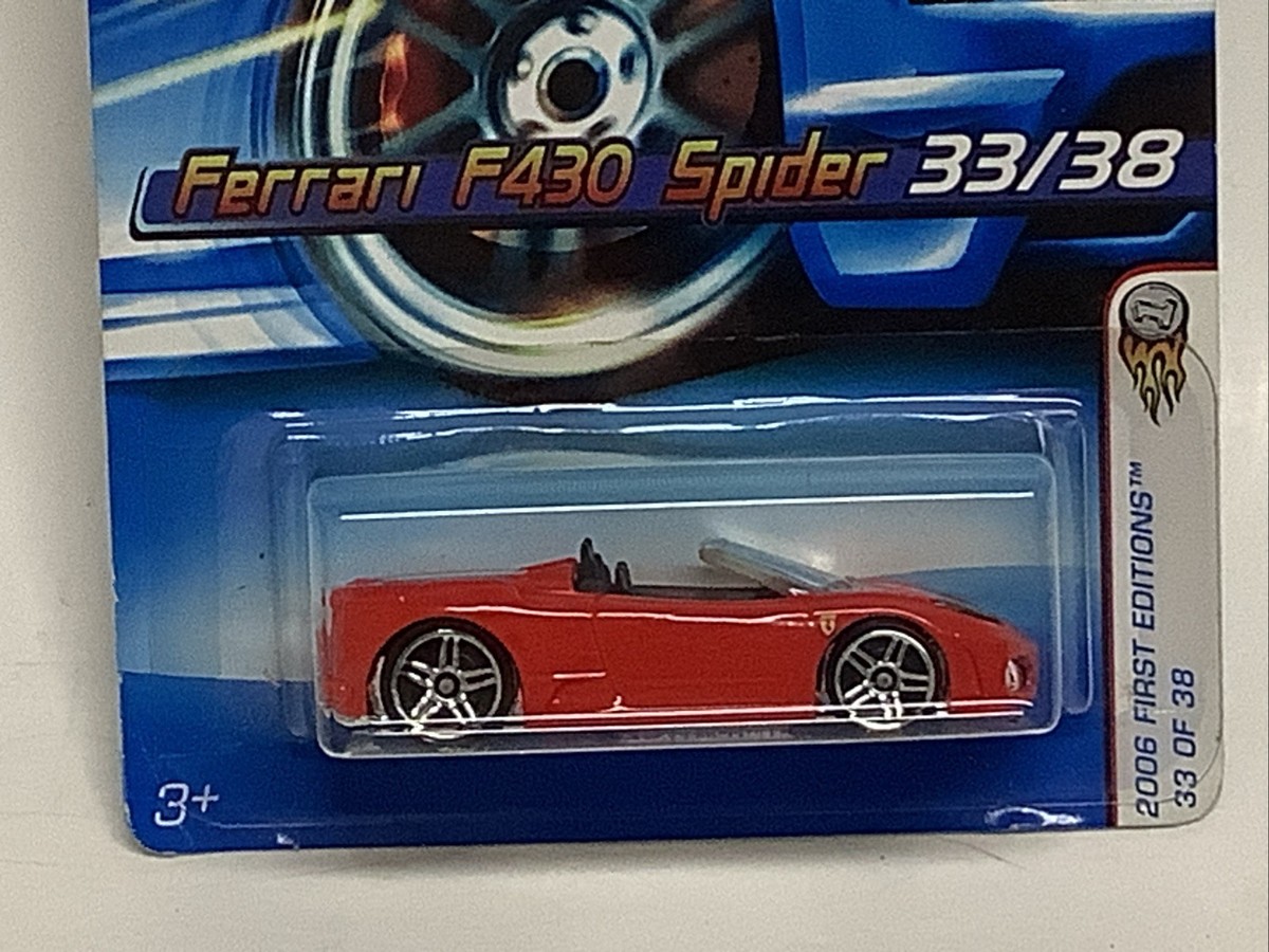 Hot Wheels Ferrari F430 Spider Lot Of 5 Red, Yellow, Black First
