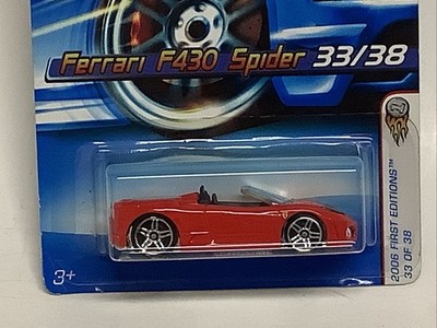 Hot Wheels Ferrari F430 Spider Lot Of 5 Red, Yellow, Black First