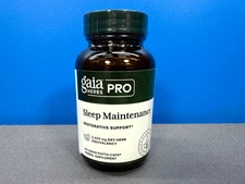 GAIA HERBS PRO SLEEP MAINTENANCE RESTORATIVE SUPPORT 60 LIQUID CAPSULES NEW