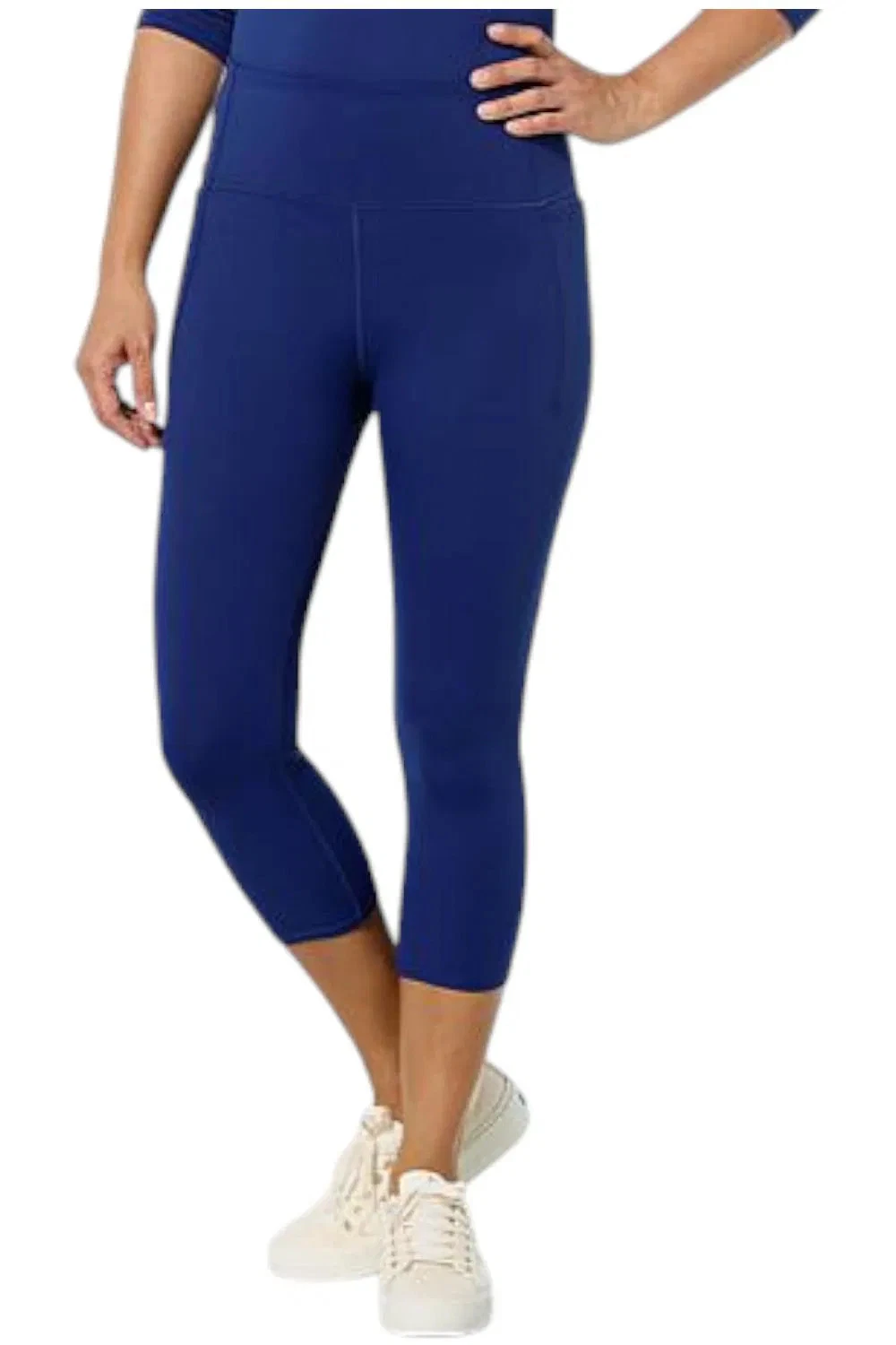 Joy Performance Women's Luxe Capri w/Perfect Pockets Navy