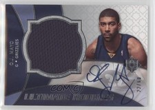 2008-09 Ultimate Collection Rookies Jersey Silver 22/60 OJ Mayo #124 Auto 0ex8