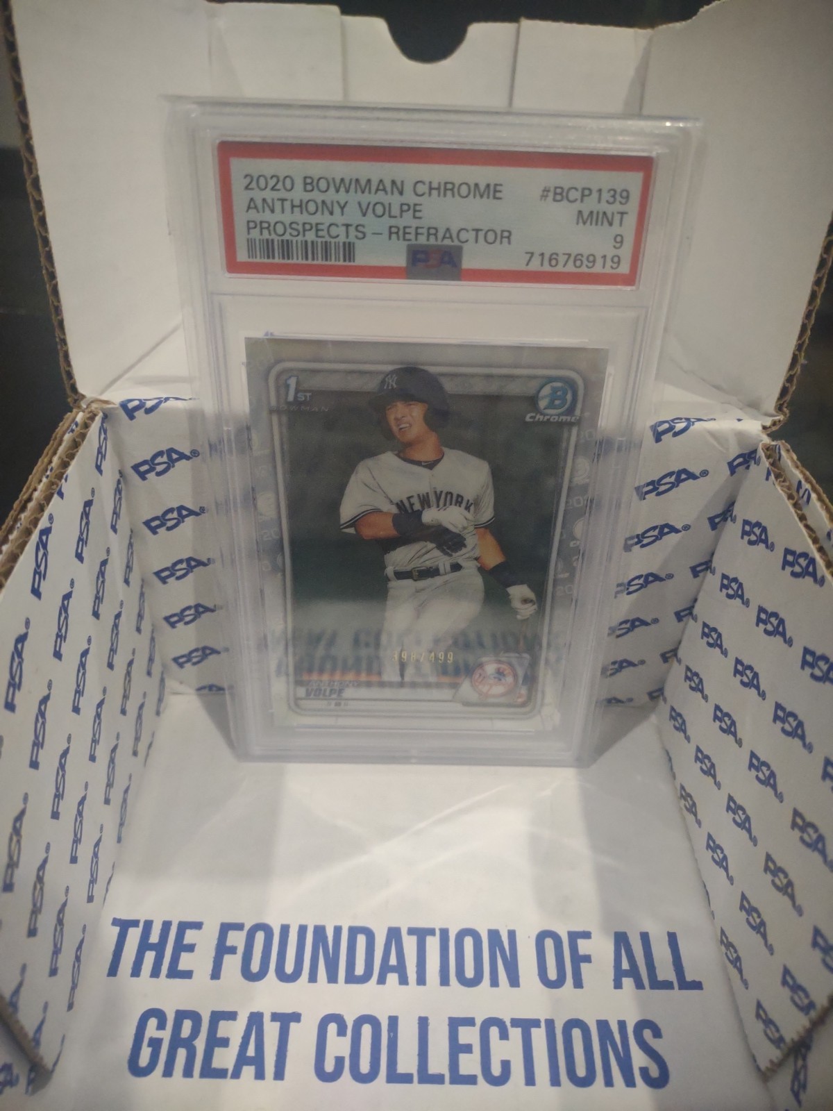 2020 Bowman - Chrome Prospects Anthony Volpe #BCP-139 Refractor /499 (RC)