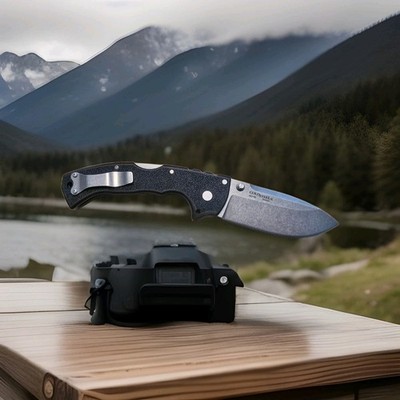 Cold Steel 4-Max Scout Taschenmesser Stahl Drop-Point Lockback Kunststoffgriff