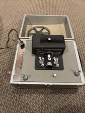 Keystone Sixty 8mm Film Movie Projector w/ Case Cover Vintage Tested Prior 
