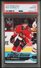 2016-17 Upper Deck Nick Schmaltz #229 Young Guns Rookie PSA 10