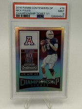 2016 Panini Contenders Draft Picks Nick Foles #78 Championship Ticket 1/1 PSA 9
