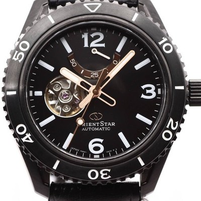 Orient Star F6R4-UAC0 Open Heart Semi Skeleton 700 Pieces Black Dial Limited