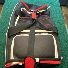 6 PACK FITNESS MEAL PREP RED & BLACK GYM BAG/TRAVEL DUFFLE INSULATED ~ EUC!