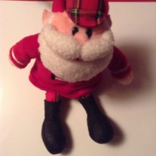 Stuffins Misfit Toy Santa Claus 1999 Red Coat Hat Black Boots