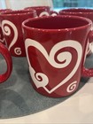 Waechtersbach Mug Set Of 7 Red White Hearts Germany — photo 4