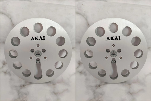 7" Silver Aluminium Take Up Reel for 1/4" Tape Recorder Akai GX-77 GX-1820D ETC.