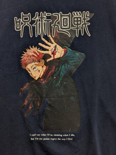 UNIQLO UT Jujutsu Kaisen T-Shirt Navy XL Official Anime