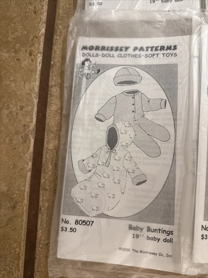 Morrissey Patterns NEW 19" DOLL CLOTHES Lot 1 - Image 2 of 4