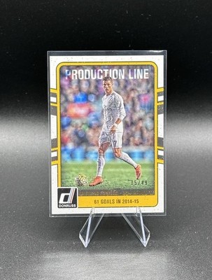 2016-17 Panini Donruss Soccer Cristiano Ronaldo Production Line Canvas /49