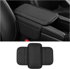 Car Center Console Cover, Microfiber Leather Vehicle Armrest Protector Cushion w