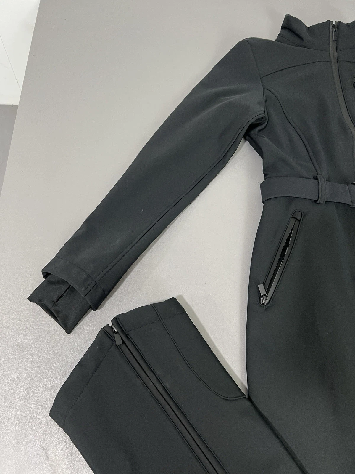 zara ski collection wind waterproof belted snow suit recco tech zip 