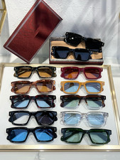 JMM square personality retro turquoise handmade luxury men women sunglasses