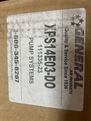 NIB General Air Product XPS 14 Residential Fire Pump for Home Safety XPS14E03-DO