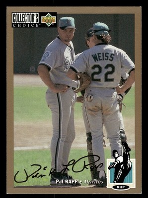 Pat Rapp Florida Marlins 1994 Collector's Choice Gold Signature #236