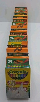 Crayola Crayons, Assorted Classic Colors, 24 Count 12 Boxes
