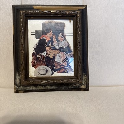 Vintage Norman Rockwell, The Makeup Artist Framed Print Cowboy Saturday Evening