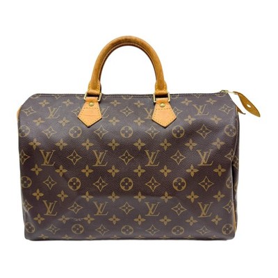 LOUIS VUITTON Speedy 30 Brown Monogram Leather Hand Bag