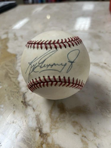 Ken Griffey Jr. Signed 1994 Official World Series Baseball COA Scoreboard-Goldin