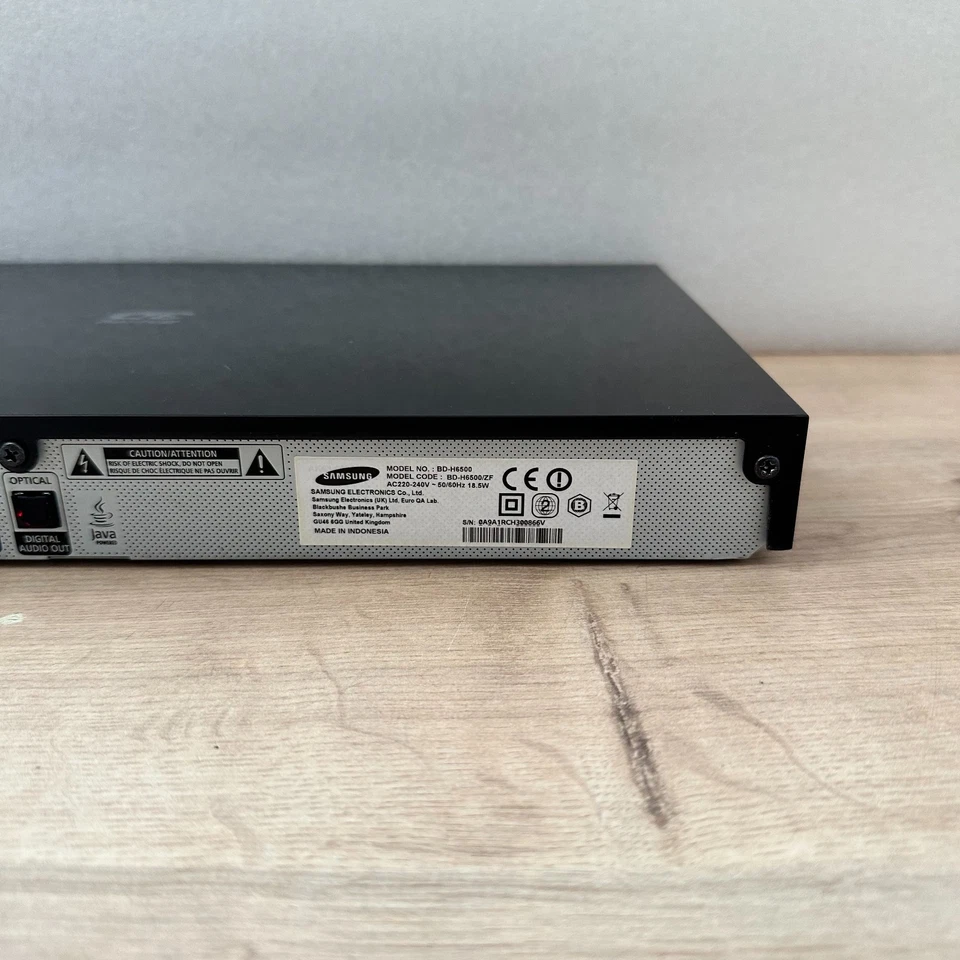 Lecteur Blu-ray 3D Samsung BD-H6500/ZF Wi-Fi HDMI Smart TV 4K Upscaling Noir - Photo 3/4