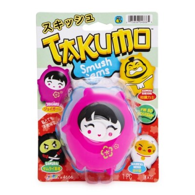 NEW Takumo Smush 'Ems Sensory Toy Joigaru Squeeze and Fidget Pink Toy