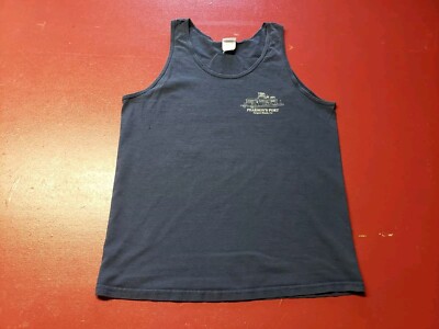 Pearson's Port Seafood Mrkt Newport Beach, CA. Tank Top Blu M Gildan 100% Cotton