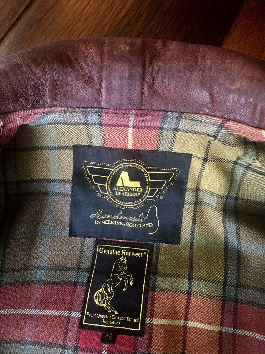 Vintage Broken In Front Quarter Horsehide Horween Leather Jacket