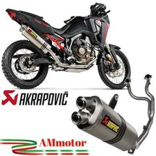 Akrapovic Honda Africa Twin 1100 2024 Scarico Completo Moto Racing Line Titanio
