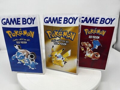 Pokémon Red, Blue Yellow Gameboy Custom Switch Box UK