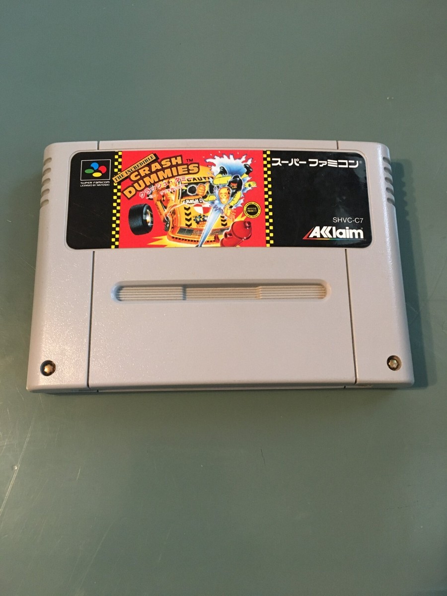 Super Famicom The Incredible Crash Dummies Nintendo Game Only SHVC