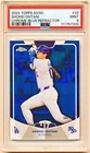 2024 Topps Shohei Ohtani 50/50 HR 17 Chrome Blue Refractor #32 (xxx/150) PSA 9