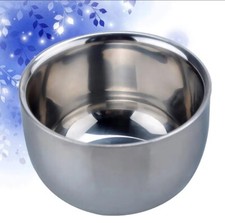BARBER SALON BEAUTY STAINLESS STEEL HAIR SHAVING SOAP LATHER HAND BOWL ONLY