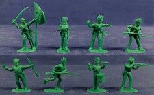 Timpo Recasts 8 British Infantry - green 54mm plastic toy soldiers OUR EXCLUSIVE
