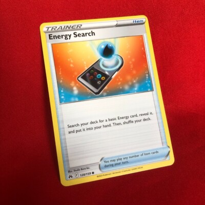 Energy Search 128/159 Crown Zenith Pokemon TCG Card