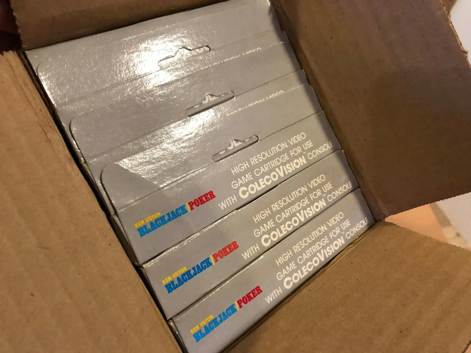 BLACKJACK  - COLECOVISION Video Game System NEW & SEALED !! (DENTED BOXES) - Image 3 of 4