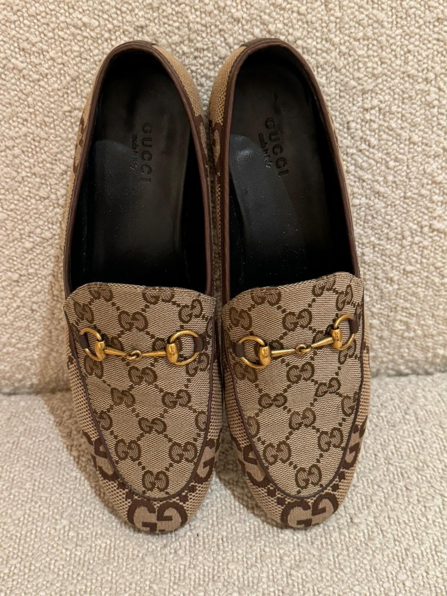 Gucci GG Canvas Horsebit Jordaan Loafers - Size 38.5 | eBay display picture 3