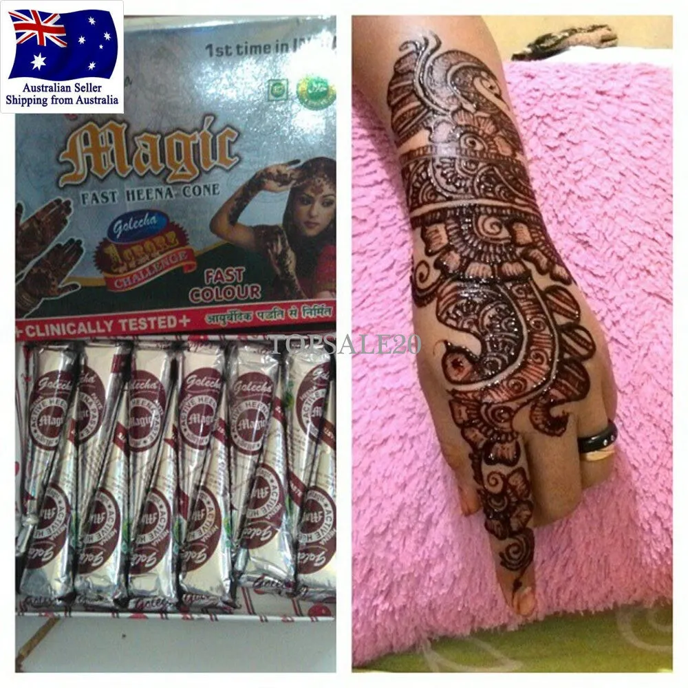 Dark Red Swell Henna Mehndi Cone, For Personal, Packaging Type: Box